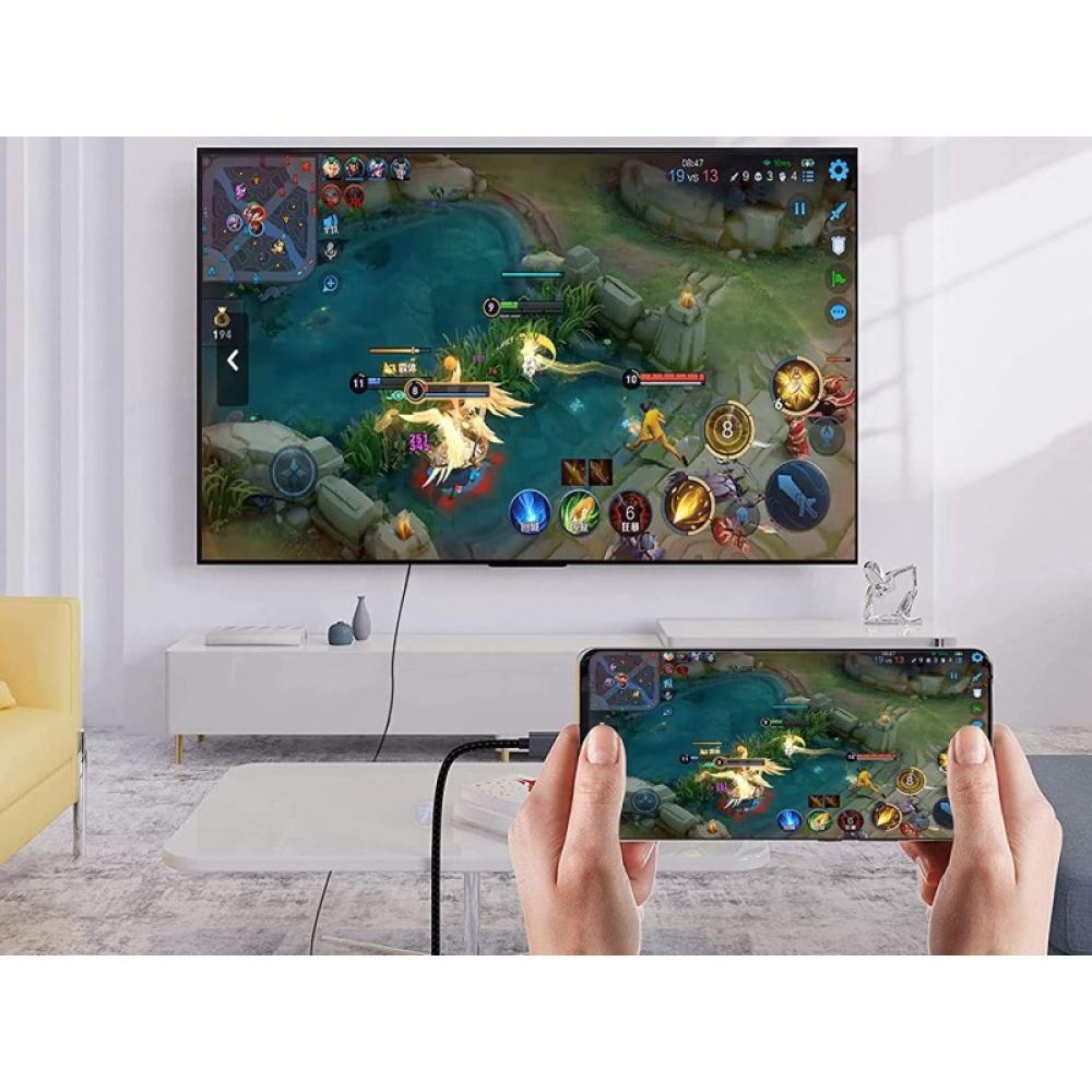 Conceptronic - ABBY10G adaptador de cable de vídeo 2 m USB Tipo C HDMI Gris