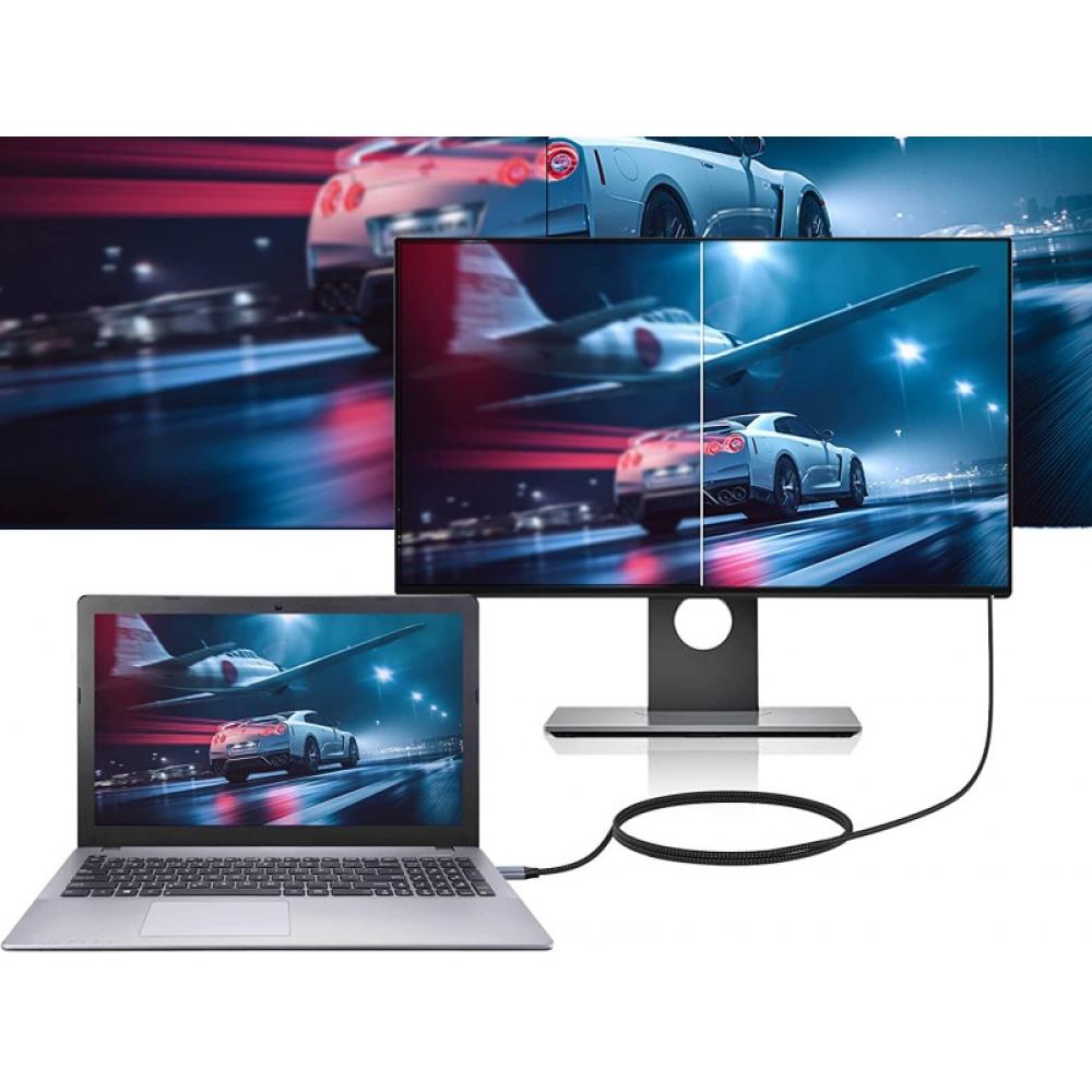 Conceptronic - ABBY10G adaptador de cable de vídeo 2 m USB Tipo C HDMI Gris