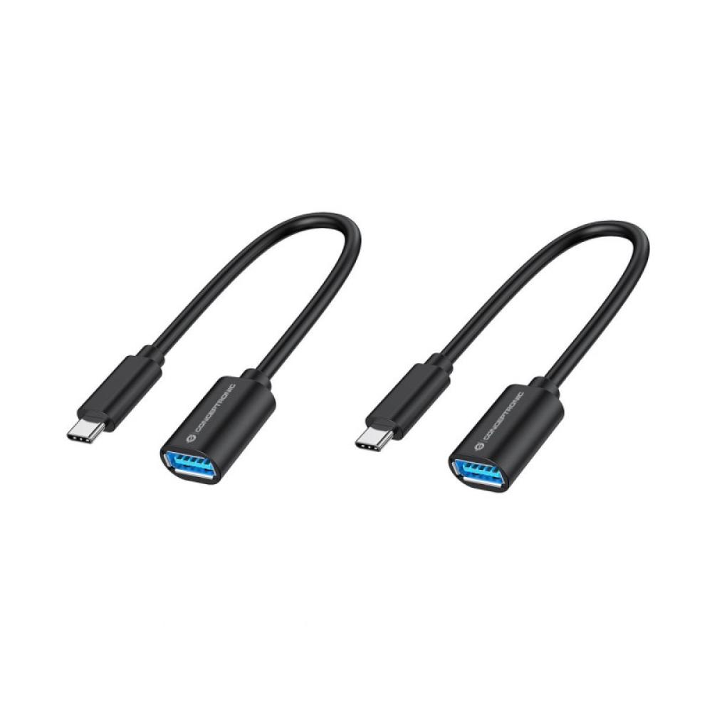 Conceptronic - ABBY11B cable USB USB 3.2 Gen 1 (3.1 Gen 1) 0,2 m USB C USB A Negro