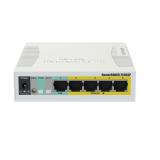 Mikrotik - CSS106-1G-4P-1S switch Gigabit Ethernet (10/100/1000) Energía sobre Ethernet (PoE) Blanco