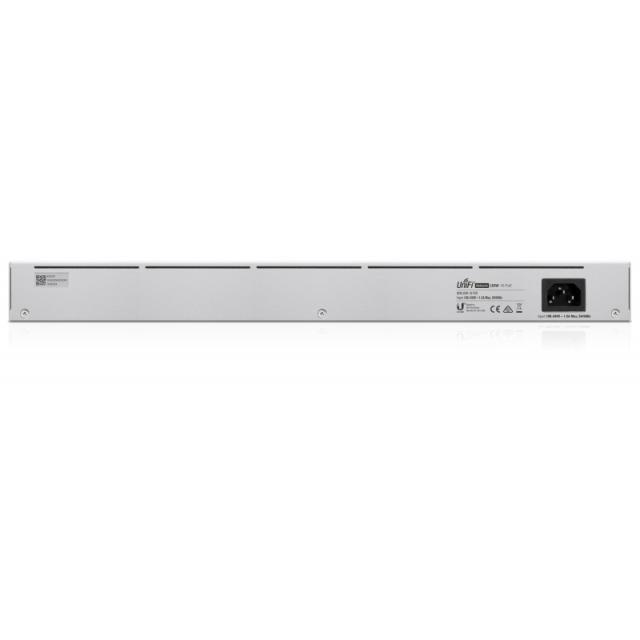 Ubiquiti - UniFi 16-Port PoE Gestionado L2/L3 Gigabit Ethernet (10/100/1000) Energía sobre Ethernet (PoE) 1U Plata