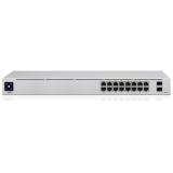Ubiquiti - UniFi 16-Port PoE Gestionado L2/L3 Gigabit Ethernet (10/100/1000) Energía sobre Ethernet (PoE) 1U Plata