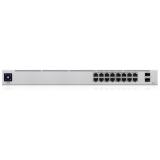 Ubiquiti - UniFi 16-Port PoE Gestionado L2/L3 Gigabit Ethernet (10/100/1000) Energía sobre Ethernet (PoE) 1U Plata