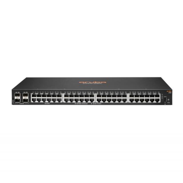 HPE - Aruba Networking Aruba 6100 48G 4SFP+ Gestionado L3 Gigabit Ethernet (10/100/1000) 1U Negro