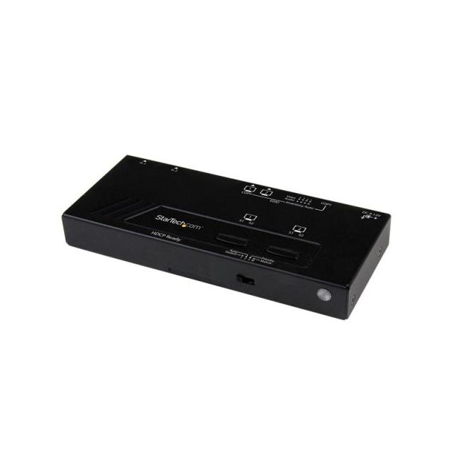 StarTech.com - Switch Matricial HDMI de 2x2 con Conmutado Automático y Prioritario - Conmutador Matrix 1080p