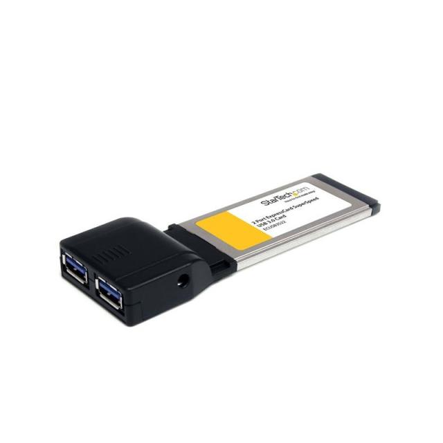 StarTech.com - Tarjeta Adaptador ExpressCard/34 USB 3.0 SuperSpeed de 2 Puertos con UASP
