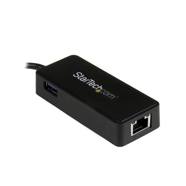 StarTech.com - Adaptador de Red Gigabit USB-C con Puerto USB Extra - Negro