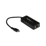 StarTech.com - Adaptador de Red Gigabit USB-C con Puerto USB Extra - Negro