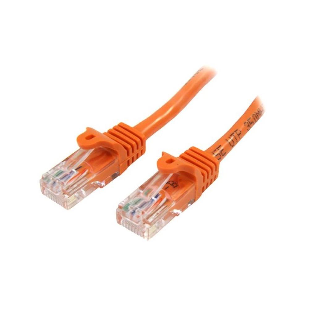 StarTech.com - Cable de Red de 7m Naranja Cat5e Ethernet RJ45 sin Enganches