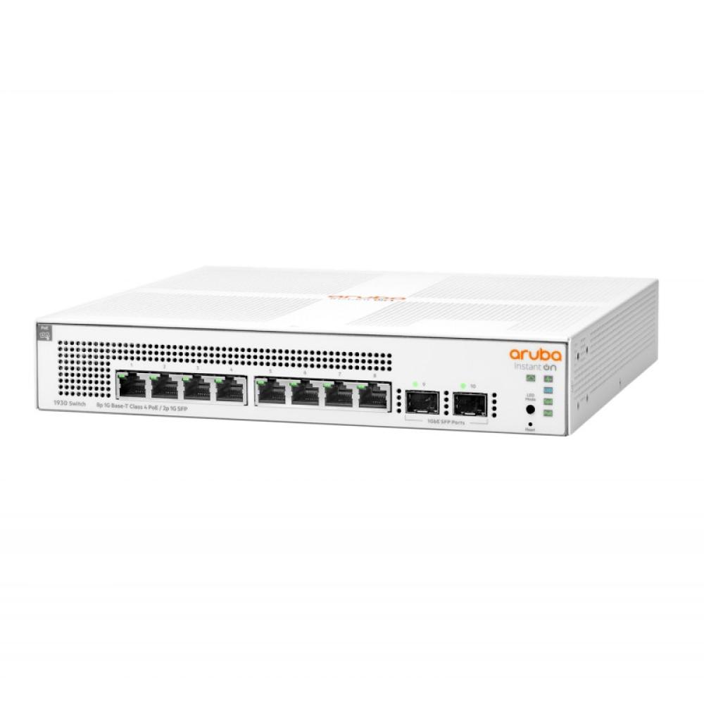 HPE - Aruba Instant On 1930 Gestionado L2+ Gigabit Ethernet (10/100/1000) Energía sobre Ethernet (PoE) 1U Blanco