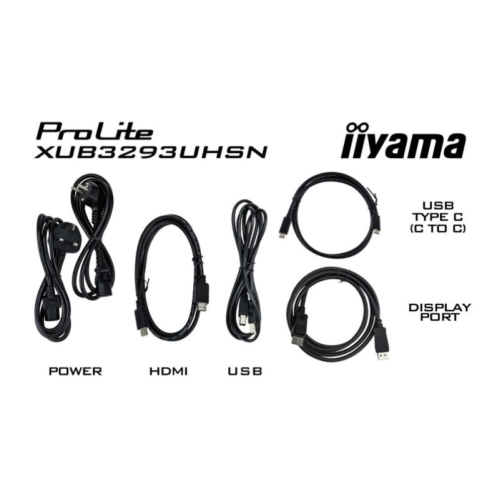iiyama - ProLite XUB3293UHSN-B5 pantalla para PC 80 cm (31.5") 3840 x 2160 Pixeles 4K Ultra HD LCD Negro