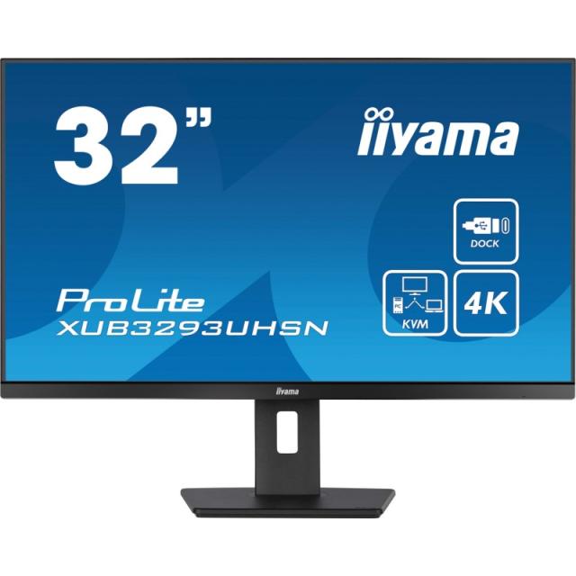 iiyama - ProLite XUB3293UHSN-B5 pantalla para PC 80 cm (31.5") 3840 x 2160 Pixeles 4K Ultra HD LCD Negro