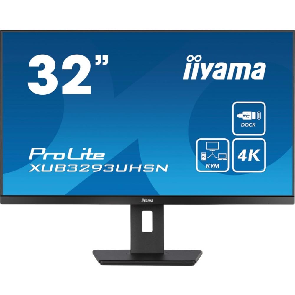 iiyama - ProLite XUB3293UHSN-B5 pantalla para PC 80 cm (31.5") 3840 x 2160 Pixeles 4K Ultra HD LCD Negro