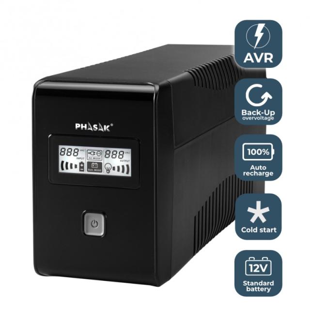 Phasak - SAI Esential Interactivo 850 VA - PH 9485