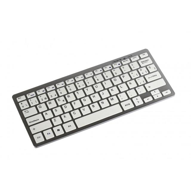 Tacens - LEVIS COMBO, Pack de Teclado y Ratón Inalámbrico Blanco, Wireless 2.4G, Ratón Ambidiestro,Teclado Qwerty Español