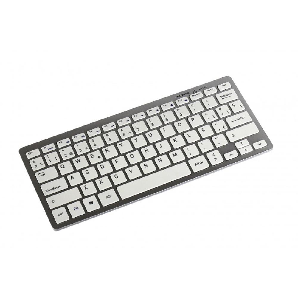 Tacens - LEVIS COMBO, Pack de Teclado y Ratón Inalámbrico Blanco, Wireless 2.4G, Ratón Ambidiestro,Teclado Qwerty Español