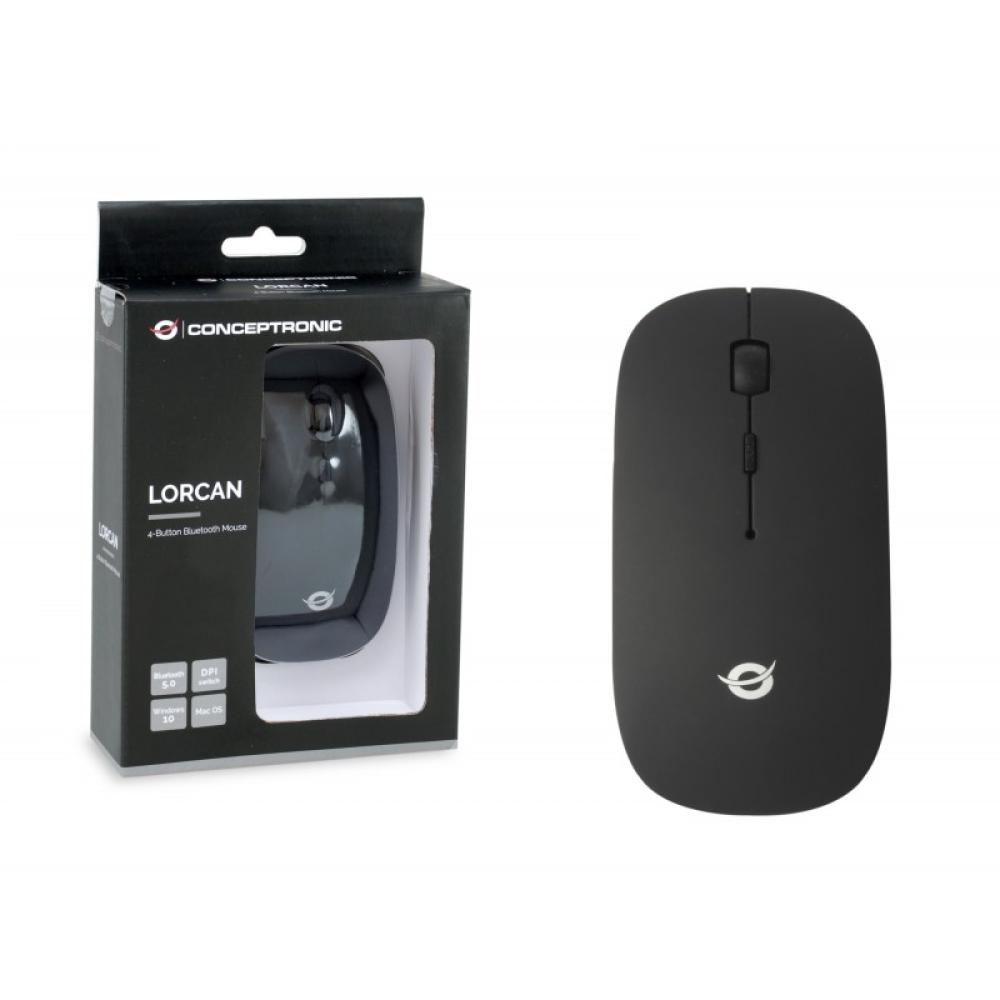 Conceptronic - LORCAN01B ratón Oficina Ambidextro Bluetooth Óptico 1600 DPI - 120840307301