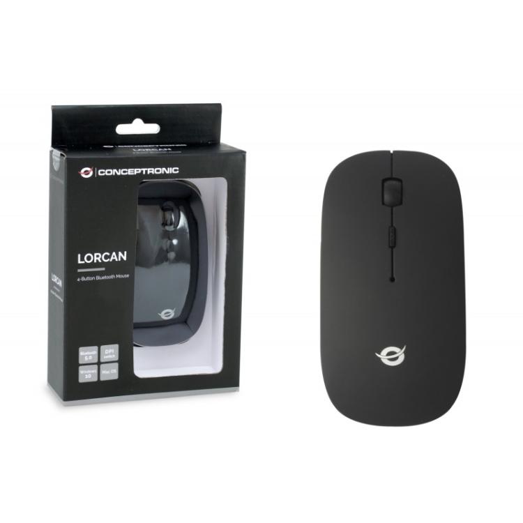 Conceptronic - LORCAN01B ratón Oficina Ambidextro Bluetooth Óptico 1600 DPI - 120840307301