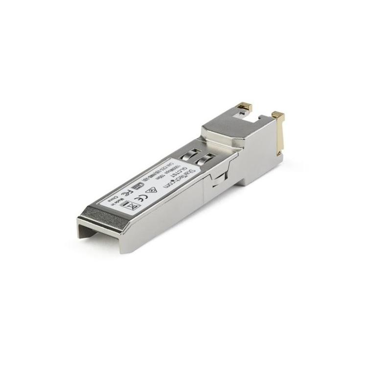 StarTech.com - Módulo Transceptor SFP Compatible con el Modelo SFP-1G-T de Dell EMC - 1000BASE-T - SFP a RJ45 Cat6 / Cat5e - SFP