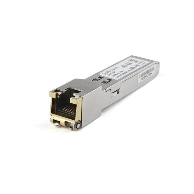 StarTech.com - Módulo Transceptor SFP Compatible con el Modelo SFP-1G-T de Dell EMC - 1000BASE-T - SFP a RJ45 Cat6 / Cat5e - SFP
