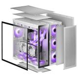 Mars Gaming - MC-Nova, Torre Gaming Custom XXL E-ATX Aluminio, Doble Ventana Completa Cristal Templado, Estructura Modular Doble