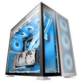 Mars Gaming - MC-Nova, Torre Gaming Custom XXL E-ATX Aluminio, Doble Ventana Completa Cristal Templado, Estructura Modular Doble