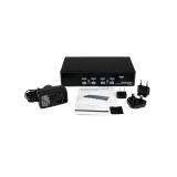 StarTech.com - Conmutador Switch KVM 4 Puertos de Vídeo VGA USB 2.0 - 1U Rack Estante