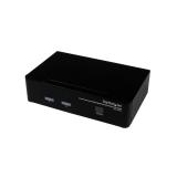 StarTech.com - Conmutador Switch Profesional KVM 2 Puertos Vídeo DisplayPort - USB con Audio - 2560x1600