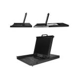 StarTech.com - Consola KVM de 16 Puertos para Montaje en Rack con Cables de 1,8m - Teclado QWERTY - Conmutador KVM integrado con