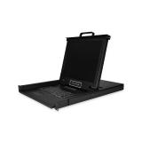 StarTech.com - Consola KVM de 16 Puertos para Montaje en Rack con Cables de 1,8m - Teclado QWERTY - Conmutador KVM integrado con
