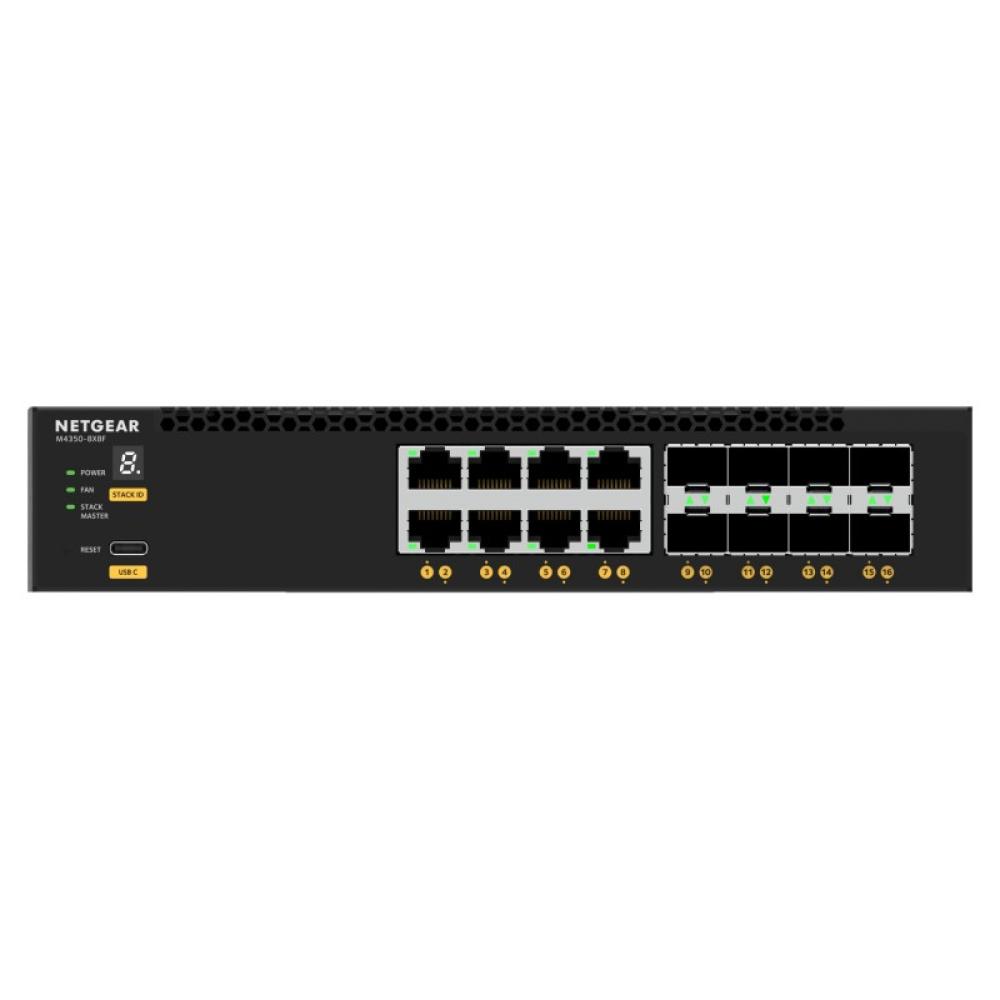 NETGEAR - M4350-8X8F Gestionado L3 10G Ethernet (100/1000/10000) 1U Negro