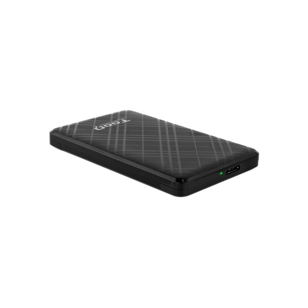 TooQ - Caja Externa para Discos de 2,5” HDD/SSD, Negro