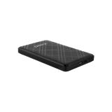 TooQ - Caja Externa para Discos de 2,5” HDD/SSD, Negro
