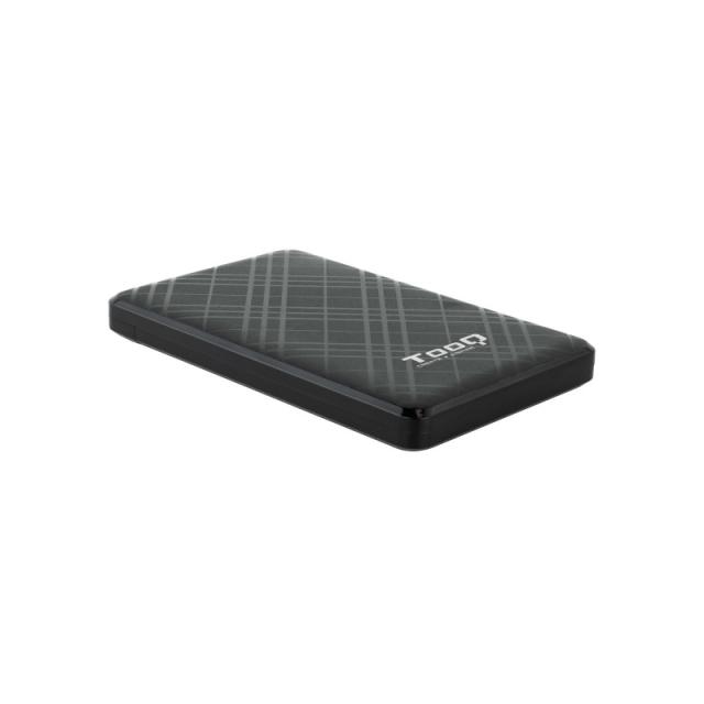 TooQ - Caja Externa para Discos de 2,5” HDD/SSD, Negro