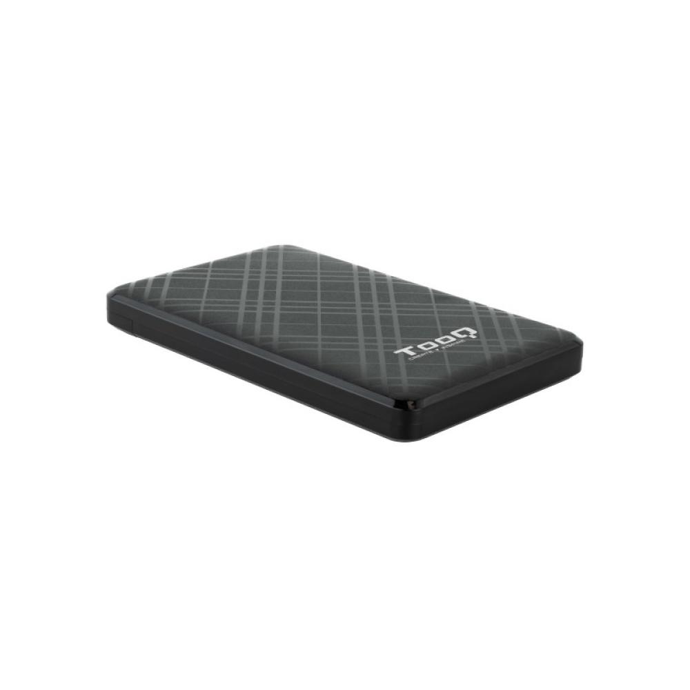 TooQ - Caja Externa para Discos de 2,5” HDD/SSD, Negro