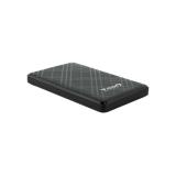 TooQ - Caja Externa para Discos de 2,5” HDD/SSD, Negro