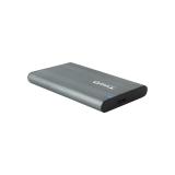 TooQ - Caja Externa para Discos de 2,5” HDD/SSD, Gris
