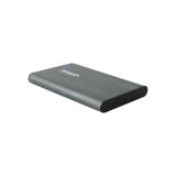 TooQ - Caja Externa para Discos de 2,5” HDD/SSD, Gris