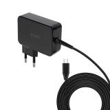 TooQ - Cargador de portátil GAN USB-C PD3.0 90W, Negro