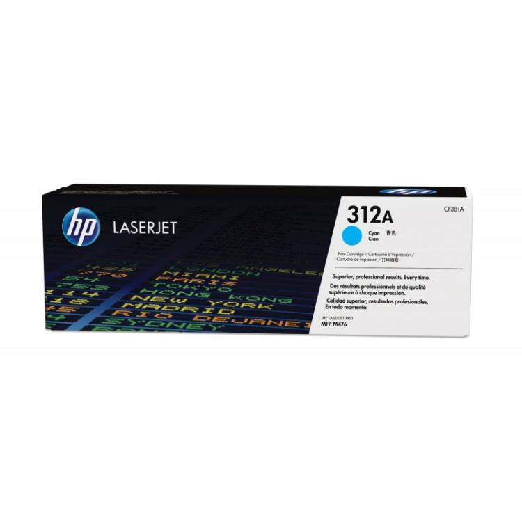 HP - Cartucho de tóner 312A cian para LaserJet