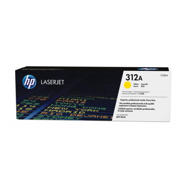 HP - Cartucho de tóner 312A amarillo para LaserJet