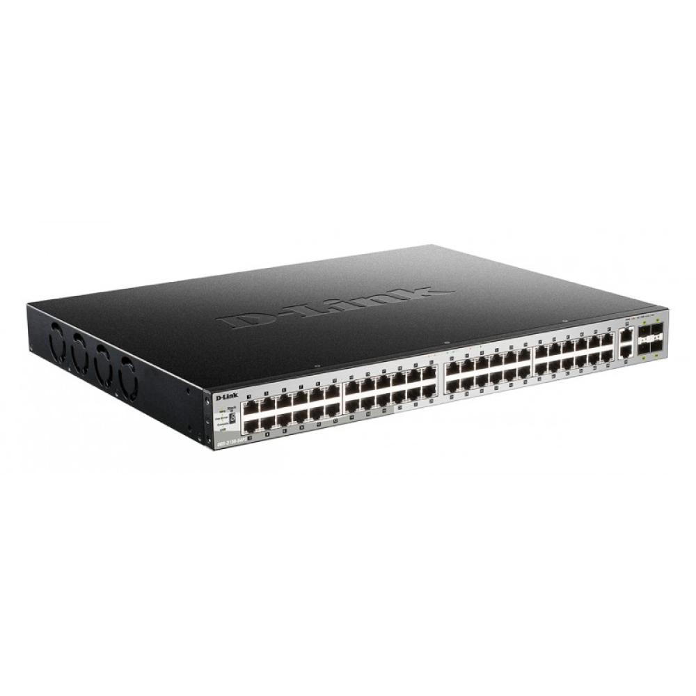 D-Link - DGS-3130-54PS/E switch Gestionado L3 Gigabit Ethernet (10/100/1000) Energía sobre Ethernet (PoE) Gris