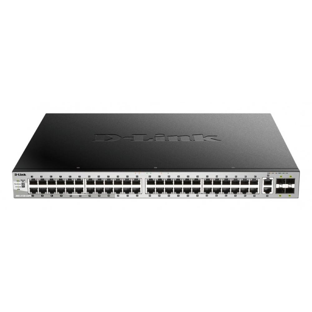 D-Link - DGS-3130-54PS/E switch Gestionado L3 Gigabit Ethernet (10/100/1000) Energía sobre Ethernet (PoE) Gris