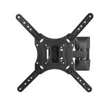 TooQ - Soporte Giratorio e Inclinable para Monitor / TV LCD, Plasma de 23”- 55”, con Dos Pivotes, Negro