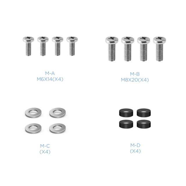 TooQ - Soporte Giratorio e Inclinable para Monitor / TV LCD, Plasma de 23”- 55”, con Dos Pivotes, Negro