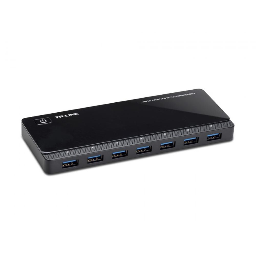 TP-Link - UH720 hub de interfaz USB 3.2 Gen 1 (3.1 Gen 1) Micro-B 5000 Mbit/s Negro