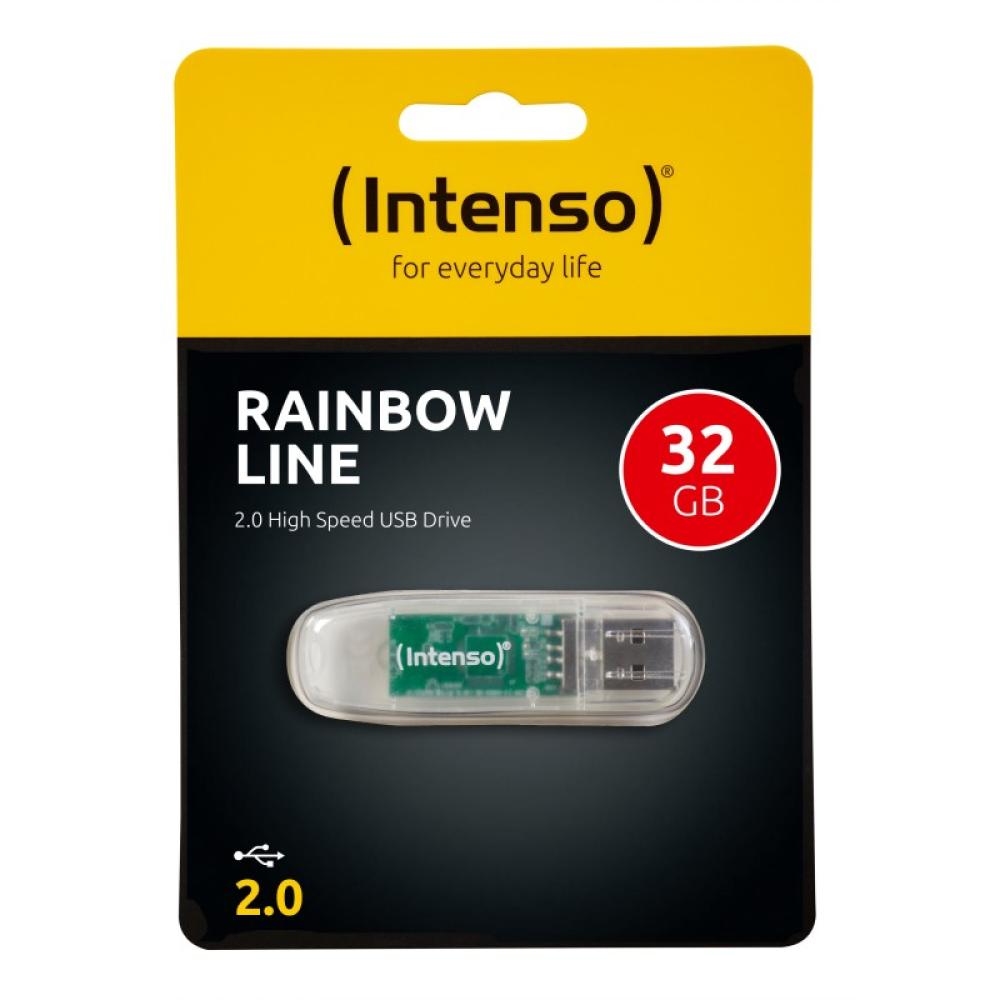 Intenso - Rainbow Line unidad flash USB 32 GB USB tipo A 2.0 Transparente