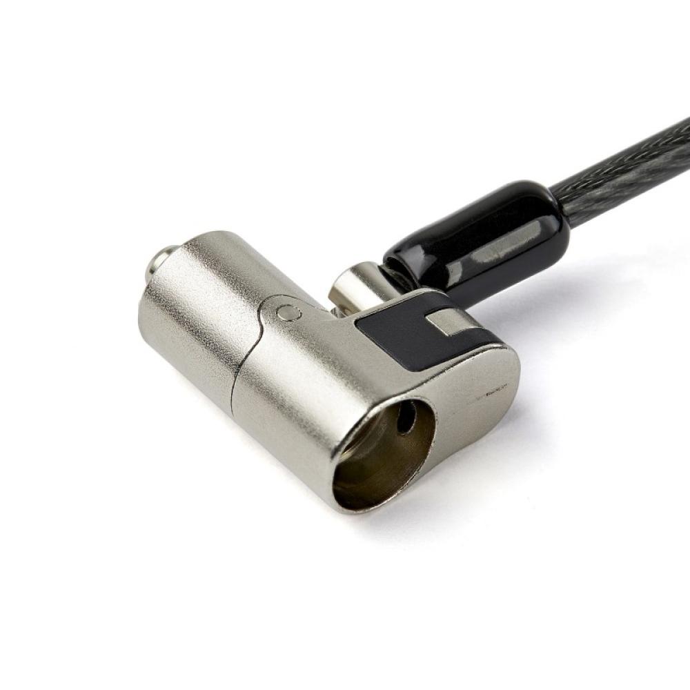 StarTech.com - Cable de 2m de Seguridad para Ordenadores Portátiles - para K-Slot - Ranura Nano - Ranura Wedge - con Llave