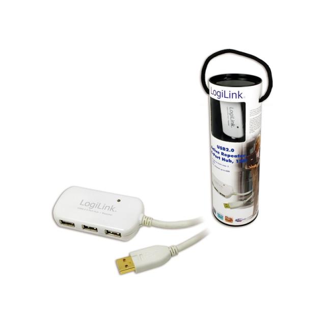 LogiLink - UA0108 hub de interfaz 480 Mbit/s Blanco