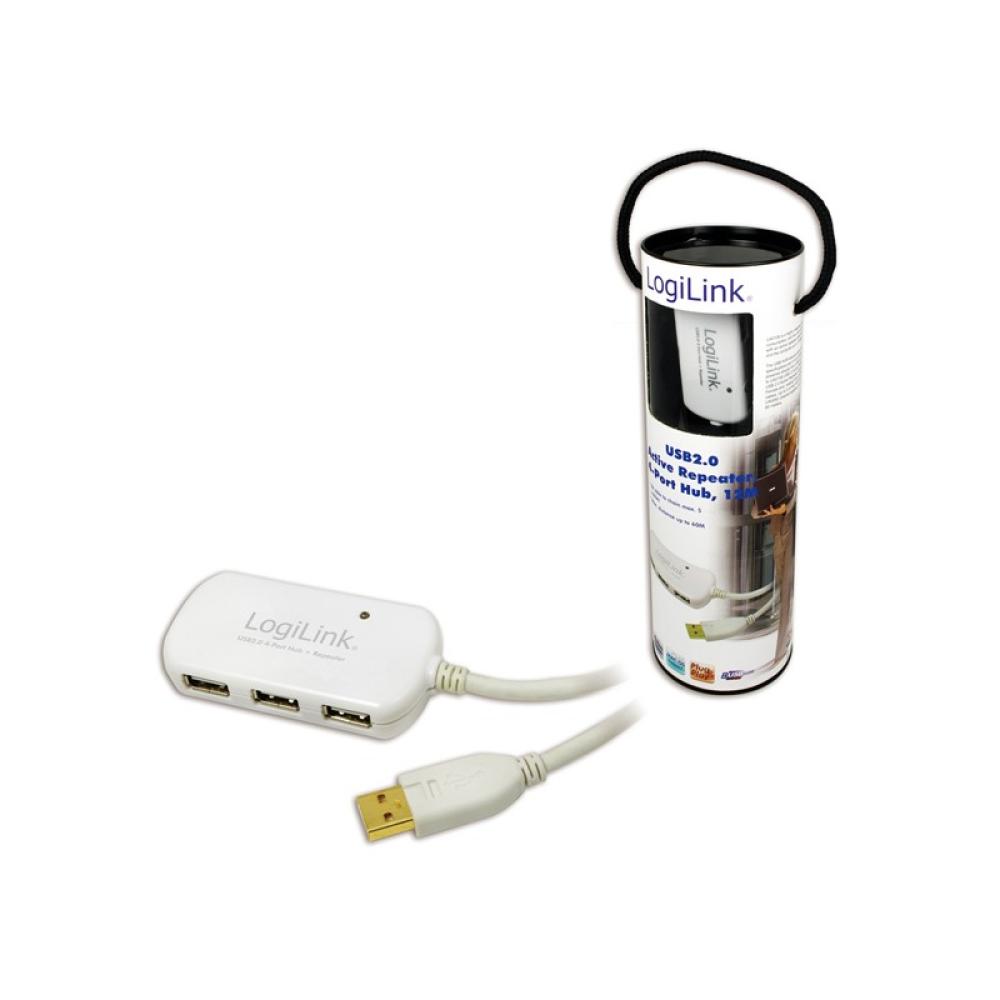 LogiLink - UA0108 hub de interfaz 480 Mbit/s Blanco